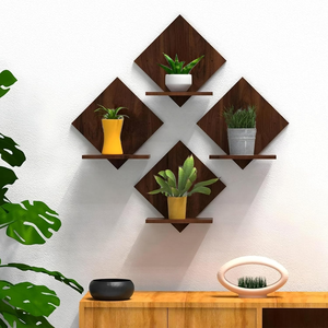 Juego de Estantes de Madera para Plantas, Decorativos, Flotantes, para Decoración del Hogar - Product Image 6