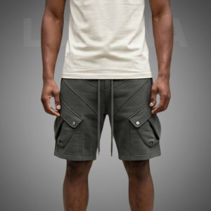 Pantalones Cortos Cargo Personalizados Estilo Americano para Hombre, Ropa Deportiva de Algodón, Cómodos y con Múltiples Bolsillos, Venta al Por Mayor - Product Image 1