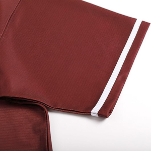 Classic <b>Maroon</b> Baseball Jersey Blank Custom Team Uniform Burgundy Sportswear Button Down Training <b>Top</b> - Product Image 5