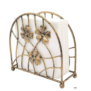 Wholesale Custom Decorative Farmhouse Countertop Metal <b>Kitchen</b> Restaurant <b>Paper</b> Towel Napkin Tissue Holder Gold for Table - Product Image 1