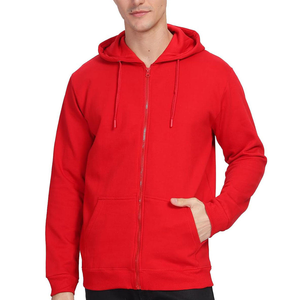Sweat-shirt à capuche unisexe de haute qualité avec fermeture éclair, style décontracté 2025, en molleton 100 % coton ou tissu éponge français, respirant et à séchage rapide - Product Image 1