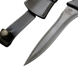 Cuchillo de Caza de Acero de Damasco con Hoja de Punta Caída, Mango de Acero al Carbono, Táctico, para Supervivencia al Aire Libre, Hoja Fija, Funda, DIY, OEM - Product Image 3