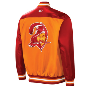 Veste satinée réversible écologique pour l'hiver, style universitaire, avec logo avant orange/rouge des Buccaneers de Tampa Bay, traditionnelle - Product Image 3
