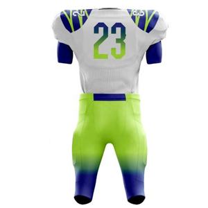 Maillot de football américain d'été respirant à manches courtes, uniforme de football de haute qualité sublimé évacuant l'humidité - Product Image 6