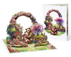 การ์ด3D ป๊อปอัปดีไซน์ตามสั่งสำหรับวันแม่และงานวันเกิดทำด้วยมือจำนวนมาก - Product Image 5