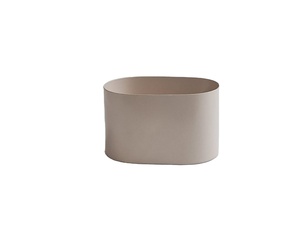 Florero de pedestal festoneado de estilo vintage maceta decorativa con textura acanalada para decoración del hogar y eventos - Product Image 4