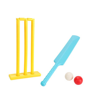 <b>Cricket</b> Kit Junior <b>Plastic</b> <b>bat</b> Ball Kit <b>Cricket</b> Playing Set for Kids Indoor Beach Outdoor Garden Play Set for All Ages Kids - Product Image 2