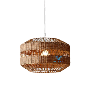 Lampe suspendue en bambou et rotin tressée à la main, prix de gros, service OEM ODM disponible - Product Image 1