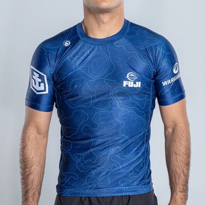 Spandex Fabric 280g Long/Short Sleeves MMA <b>Compression</b> <b>Shirt</b> Rashguards for BJJ Rash Guards No Gi Long Sleeve - Product Image 2