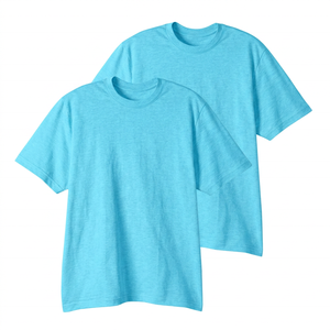 T-shirt décontracté pour homme, blanc, 100 % coton, sportif, respirant, écologique, à manches courtes, col rond, coupe classique, couleur unie, jersey - Product Image 6