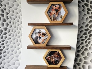 Modern <b>Antique</b>-Design Bamboo Eco-Friendly Photo <b>Frame</b> Brown Finish for Elegant Home Decoration Ramadan Diwali - Product Image 5
