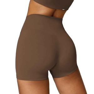 Breathable Solid Ankle-Length Yoga Leggings <b>Women's</b> Elastic Waist <b>Tight</b> Fit Sports Peach Four-Way Stretch Quick Dry - Product Image 6