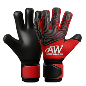 Premium Leather Goal Keeper Gloves with Adjustable Wrist <b>Strap</b> and Full <b>Finger</b> Design for Excellent Grip and Impact Protection - Product Image 1