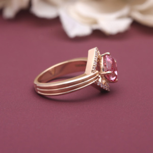 Bague de fiançailles en diamant de laboratoire certifié IGI, taille coussin, avec halo, en argent sterling 925 massif, style vintage géométrique, pour mariée - Product Image 3