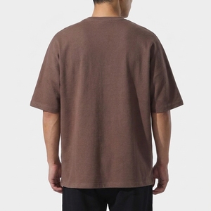Camiseta extragrande para hombre, orgánica, 100% algodón, camisetas de manga corta para hombre, camiseta de verano para hombre, camisetas al por mayor, camiseta informal. - Product Image 2