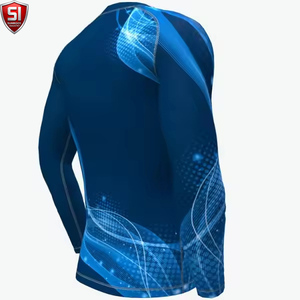 Unisex <b>Long</b> <b>Sleeve</b> <b>Compression</b> <b>Shirt</b> Crew Neck Sublimation Printed Quick Dry Breathable Full <b>Sleeve</b> Sports Body - Product Image 4
