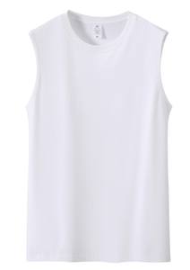 Débardeur en coton tricoté uni respirant et décontracté pour homme - Product Image 2