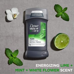 Pour DOVE Men + Care Déodorant Stick Hydratant 72 Heures 3 oz Sans Aluminium Confort Propre pour Hommes Lot de 4 - Product Image 6