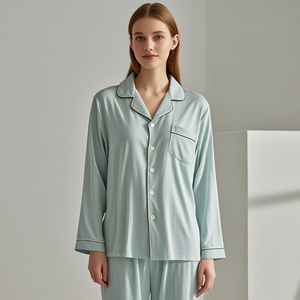 Ropa de Dormir para Mujer, Algodón, Modal, Conjuntos de Ropa de Estar por Casa, Conjuntos Personalizados, Pijama de Bambú, Ropa de Noche - Product Image 2