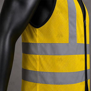 Chaleco de Seguridad Reflectante de Alta Visibilidad para Trabajadores, Impermeable, de Algodón, Resistente, para Construcción, Trabajo en Carreteras, Unisex - Product Image 5