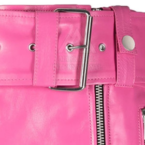 Falda de cuero genuino para damas, muy vendida, de los mejores fabricantes, falda de cuero de moda para mujer - Product Image 6