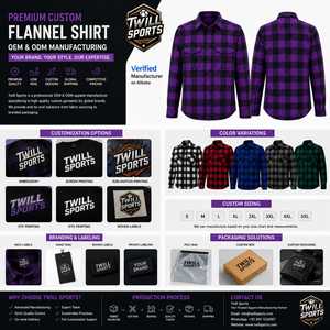 Men's Long Sleeve Plaid Flannel Shirt Regular Fit Casual 100% Cotton Winter Full Sleeve <b>Button</b> Collar Woven Heat-Transfer - Product Image 2