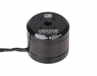 Moteur de cardan T-MOTOR GB2208 KV128 3-4S sans balais pour système de cardan de drone UAV