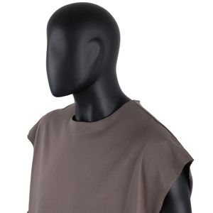 Casual Cotton Custom Crop Vintage Wash O-Neck Boxy Breathable Quick Dry Tank Top with Customized Color & <b>Logo</b> for Men - Product Image 2