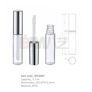 Tube vide transparent personnalisé avec logo pour gloss et huile à lèvres – Emballage de maquillage liquide - Product Image 1