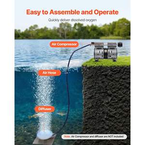 Kit de Manguera de Aireación para Estanques de 100 Pies, Resistente, de 3/8, Autoadhesiva, Flexible, de Goma, para Acuarios, Máquinas de Acuicultura - Product Image 6