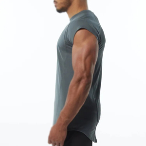 Débardeur d'été pour homme en coton doux, anti-boulochage, respirant et à séchage rapide, idéal pour le sport et la gym, design personnalisé. - Product Image 2