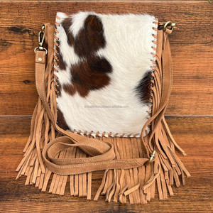 Premium High Quality Handmade Cowhide Suede Leather <b>Crossbody</b> <b>Bag</b> Women <b>Large</b> Capacity Designer Flap Shoulder <b>Bag</b> with Fringe - Product Image 3