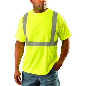 Camisetas de Seguridad para la Construcción Multicolores Clase 2, Tela Transpirable de Alta Visibilidad, Logotipo Personalizado, Camisetas Reflectantes de Manga Corta - Product Image 3