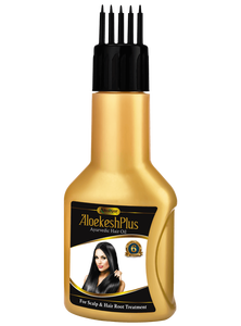 Aceite capilar ayurvédico IHO Aloekesh con extracto de hierbas que controla la caída excesiva del cabello, nutre el cuero cabelludo, previene la caspa y promueve el bienestar natural. - Product Image 4