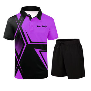 Uniformes Deportivos Personalizados para Hombre, Camisetas y Pantalones Cortos de Tenis y Tenis de Mesa, Sublimados con Logotipo OEM, Transpirables - Product Image 1