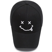 Gorras de Béisbol de Alta Calidad para Hombre, Clásicas, Ajustables, Protección Solar para Exteriores, Diseño de Cara Feliz, para Viajes, Ciclismo y Uso Casual