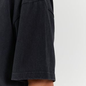 Premium Quality Stone Wash Women Plus Size Front Distressed T-<b>shirt</b> Print Oversize Black Custom Women Summer Acid Wash T-<b>shirt</b> - Product Image 5