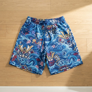 Pantalones Cortos Holgados Sublimados para Hombre, de Secado Rápido, con Cordón en la Cintura, Casuales, de Peso Pesado, para Gimnasio - Product Image 6