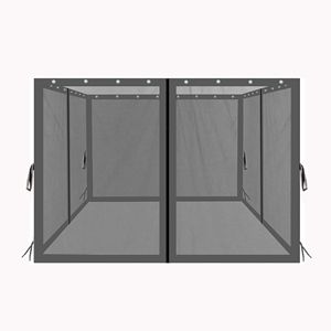 Zanzariere sostitutive da 10x10 piedi con cerniere per Gazebo da Patio Pareti a rete a 4 lati per Pergola Gazebo o padiglione - Product Image 1