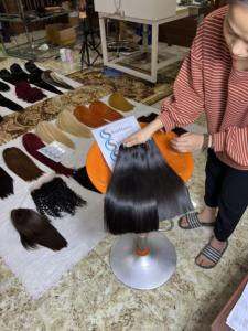 Perruques droites d'os de qualité supérieure Extensions de cheveux humains crus Remy vietnamien 100% cheveux humains purs cheveux vierges non transformés - Product Image 2