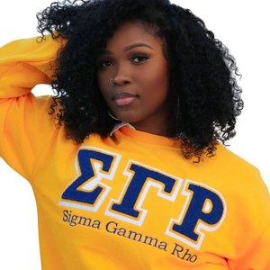 Sigma เสื้อกันหนาวทีมกีฬาแขนยาวแบบวินเทจสีทองแกมม่าโรตี้ยูนิเซ็กส์แบบกรีกลำลองคอกลมสไตล์สตรีทแวร์ - Product Image 2