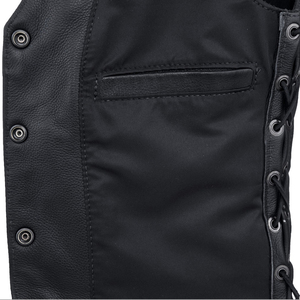 Modern Women <b>Leather</b> <b>Vest</b> Sleeveless Outerwear Smooth <b>Leather</b> Style Fabric Lightweight Construction Comfortable Casual Wear OEM - Product Image 4