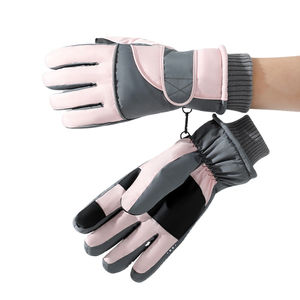 Gants de ski et de snowboard imperméables, sur mesure, en polyester respirant, compatibles avec les écrans tactiles, fermeture à boucle, pour hommes - Product Image 3