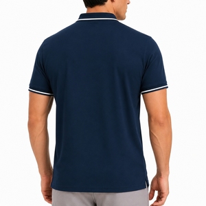 Polo homme premium, tissu doux, col à bordure, coupe confortable, tissu respirant, séchage rapide, style classique, vêtements premium pour homme - Product Image 2