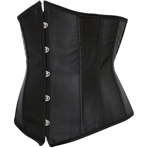 <b>Leather</b> Genuine Medium Control <b>Corset</b> <b>Top</b> for Women Plus Size Under Bust with Waist Logo Eco-Friendly Breathable Soft Fabric - Product Image 1