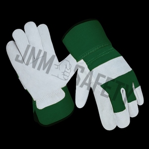 Guantes Profesionales de Trabajo Resistentes de Cuero Vacuno, Guantes de Seguridad con Protección Personal - Product Image 3