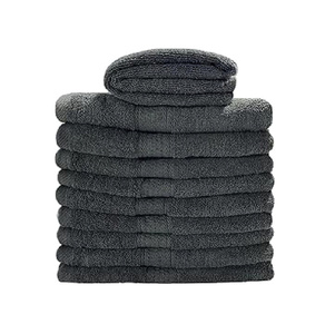 Toalla Facial de Lujo para Spa y Belleza, de Algodón Gris Tejido, Suave, de Secado Rápido, para Uso Facial y en el Baño - Product Image 1