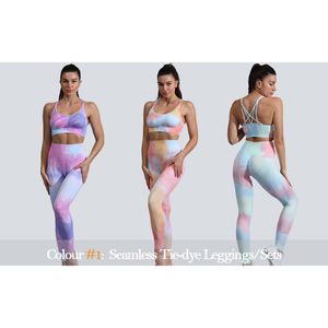 Ensemble athleisure femme asymétrique sans couture avec leggings taille haute et brassière de sport pour la gym et le yoga - Product Image 4