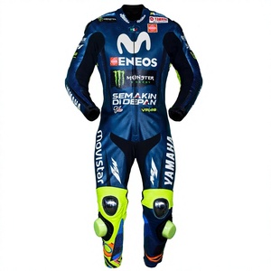 Traje de Carreras MotoCP de Cuero de Canguro/Vaca, Hecho a Medida por Ramaha, con Triple Costura, Profesional, de Una Pieza - Product Image 1