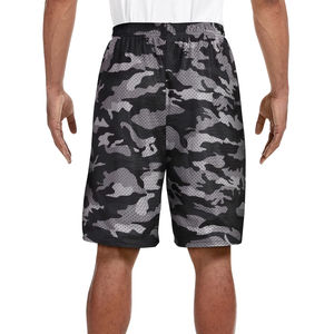 Shorts en mesh personnalisables avec logo – Décontractés, sportifs, pour le basketball, unisexes, respirants, pour la gym, la course à pied, pour hommes - Product Image 2